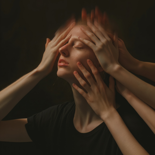 Imagem conceitual e acolhedora representando saúde mental, pensamento e cuidado psiquiátrico